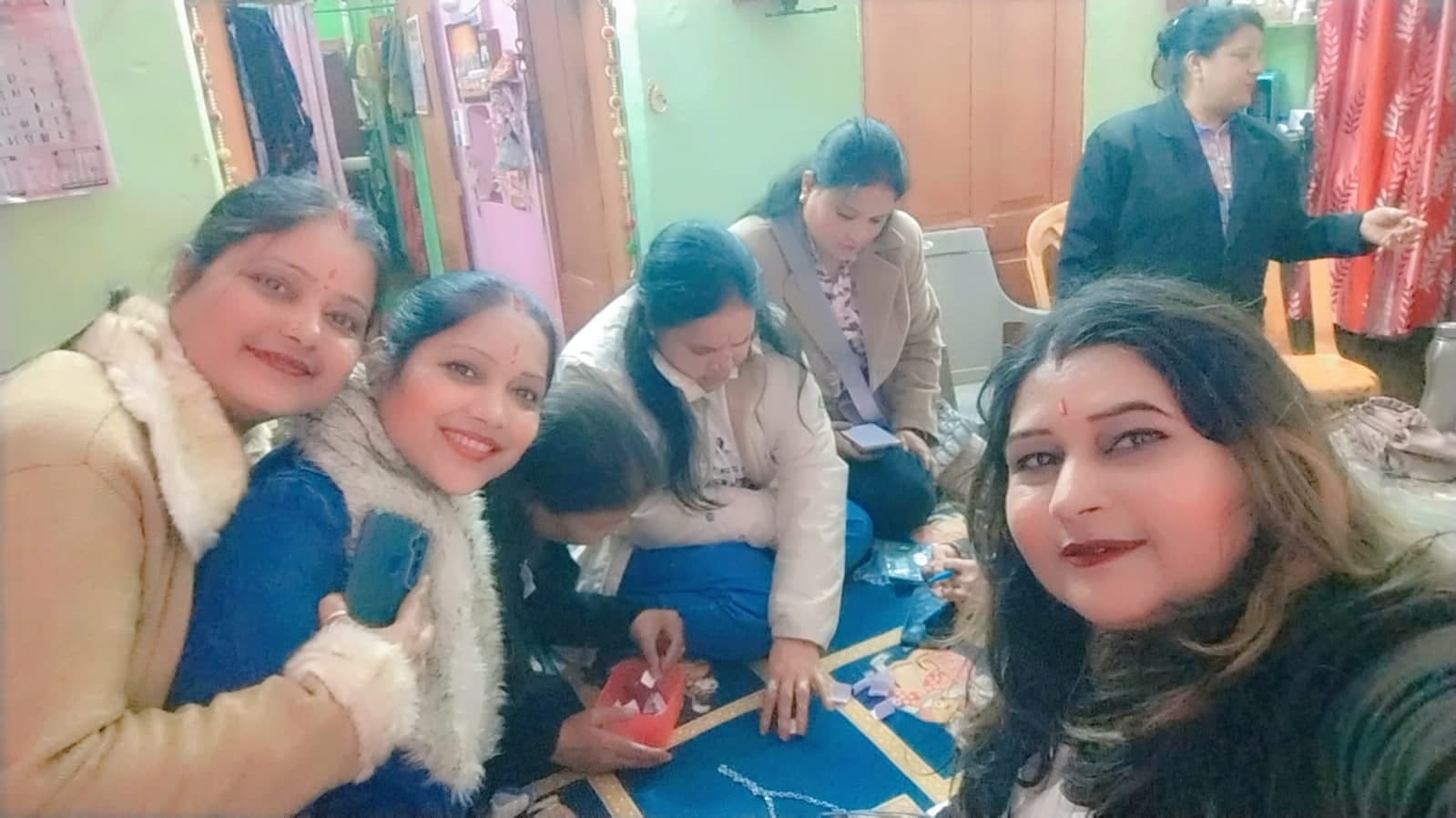 A candid kitty-party moment with friends