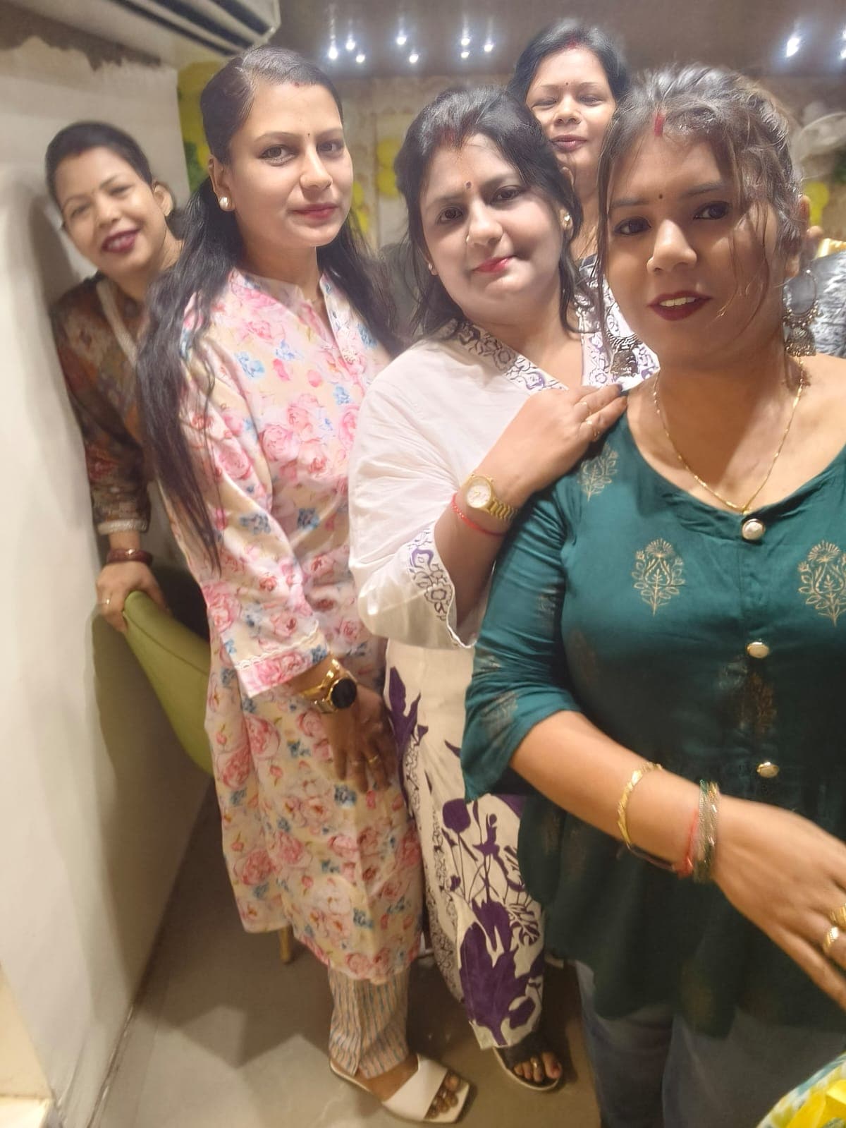 Sony with her Ladies Club friends